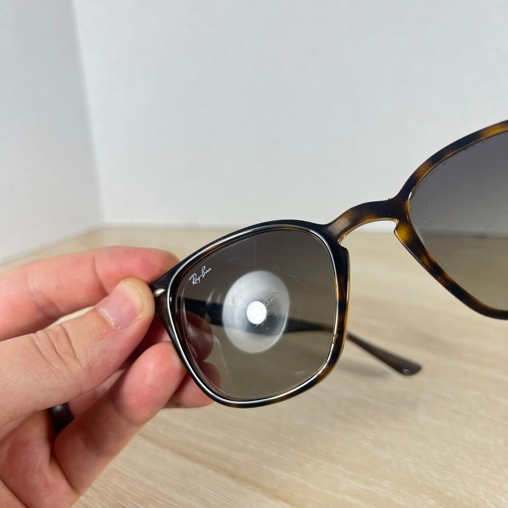 Ray-Ban RB4258 710/11 Polished Tortoise Full Rim Eyeglasses READ DESC 50-20-145 - Picture 6 of 15